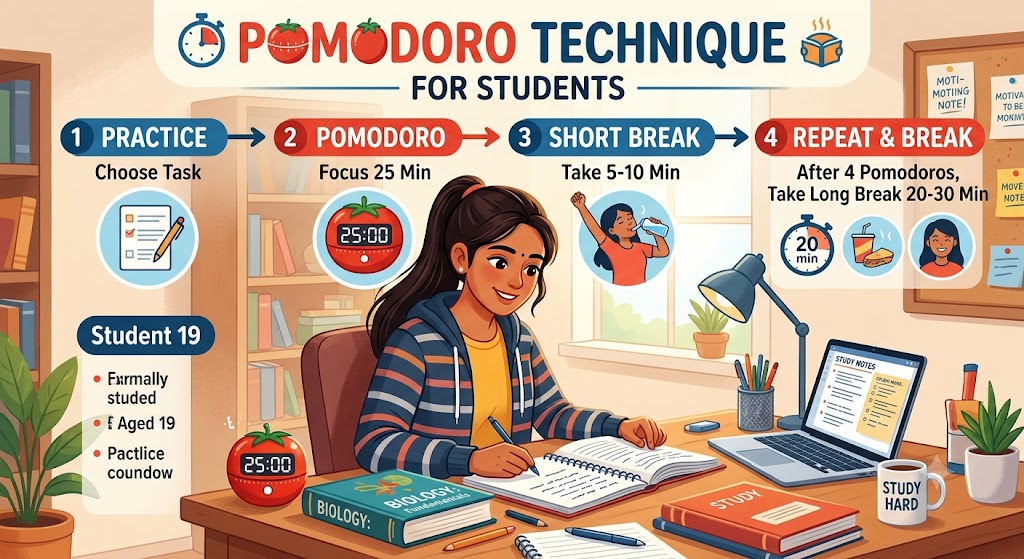 Pomodoro Technique for Students 2026: Study Smarter, Score Higher
